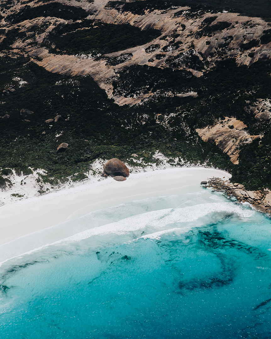 Esperance's best beaches via HeliSpirit's helicopter