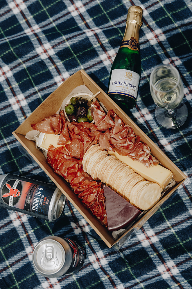 HeliSpirit picnic spread on Middle Island, Esperance