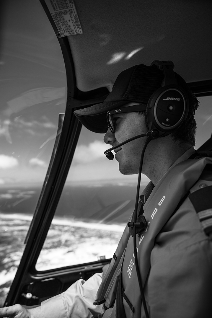 HeliSpirit pilot taking us over Esperance