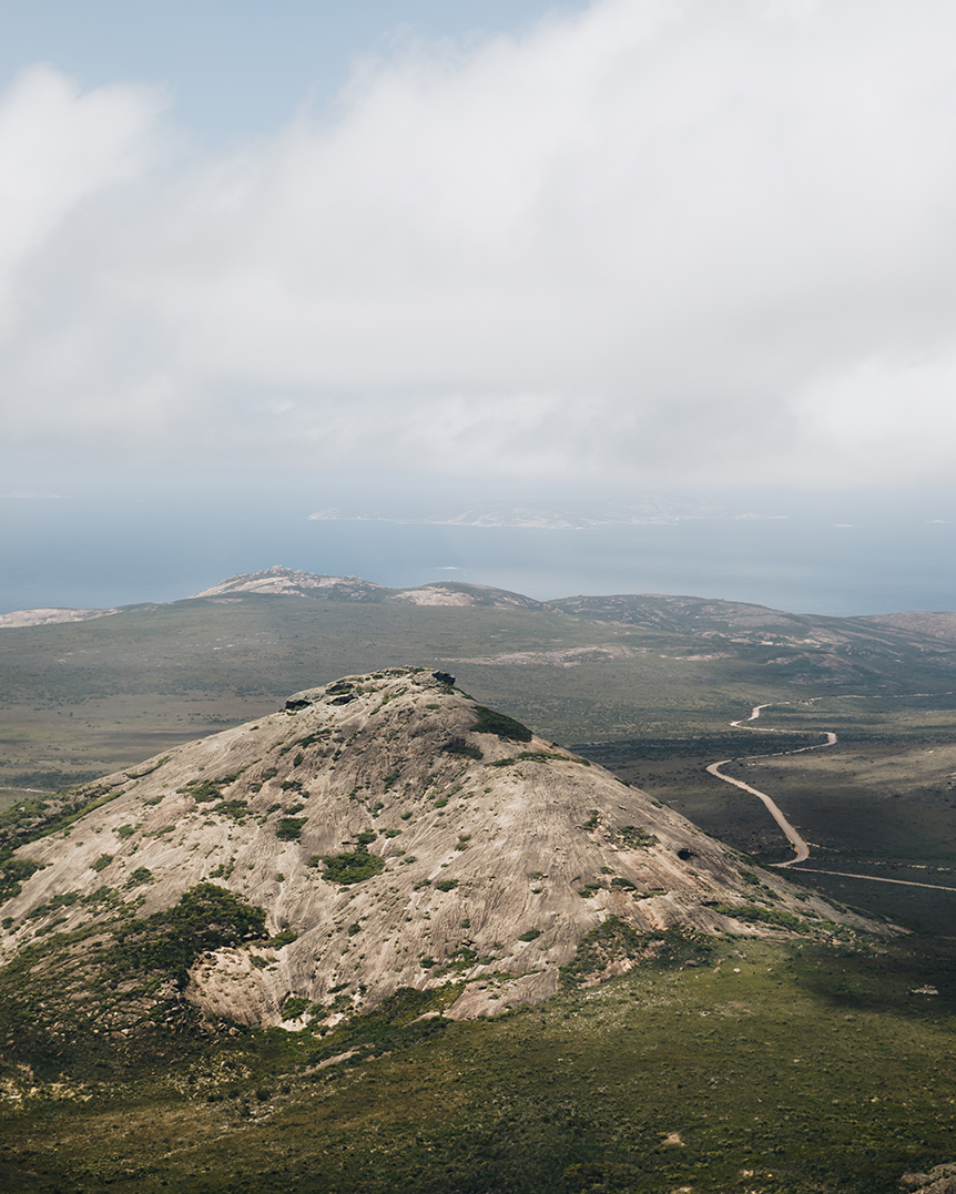 Frenchman Peak in Cape Le Grand National Park via HeliSpirit's helicopter
