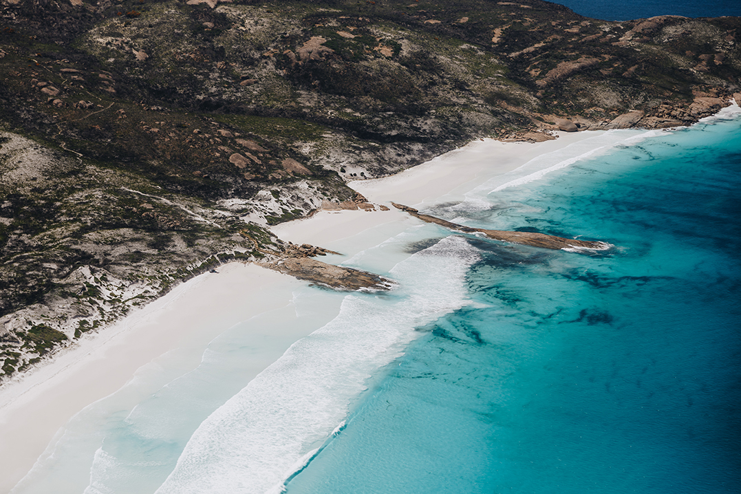 Lucky Bay - Esperance's best beaches via HeliSpirit's helicopter