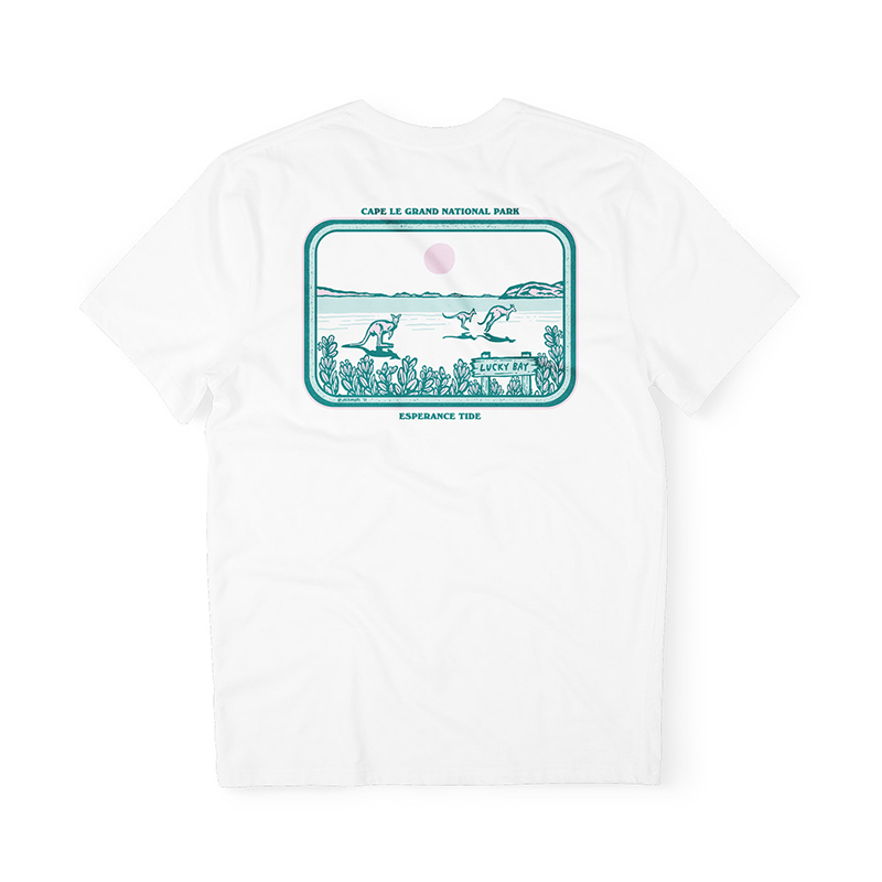 Lucky Bay Adults Tee - White